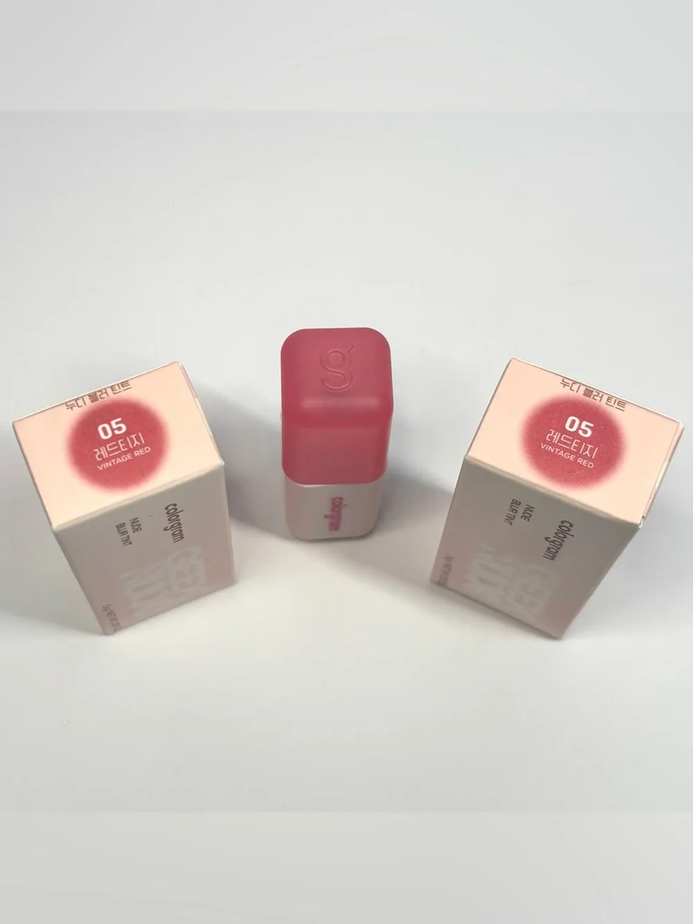 Set of TWO (2) COLORGRAM Nude Blur Lip Tints (Shade 05 - Vintage Red)